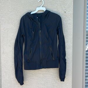 lululemon hooded black jacket